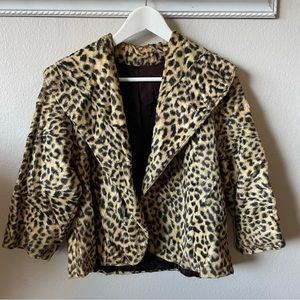 Leopard print jacket